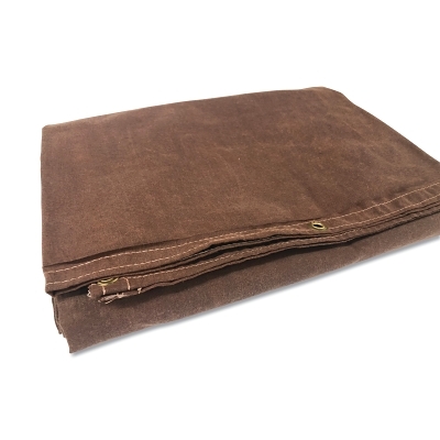 10'X12' 12-OZ. W.R.M.R.BROWN CANVAS TARP